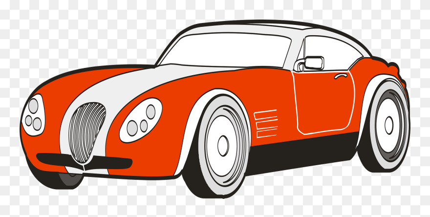 Sports Car Ferrari S - Car Drawing With Color Clipart