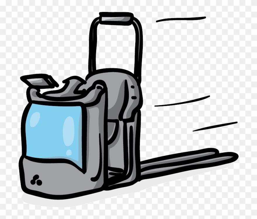 Low Level Order Picker - Cartoon Order Picker Clipart