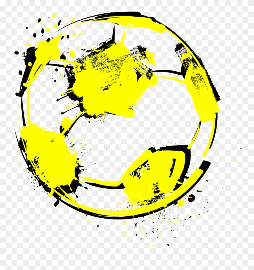 Football Clip Art Hand Painted Handpainted Transprent - Futbol Graffiti Png Transparent Png