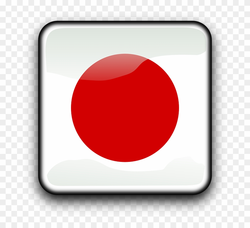 Japan Button - Circle Clipart