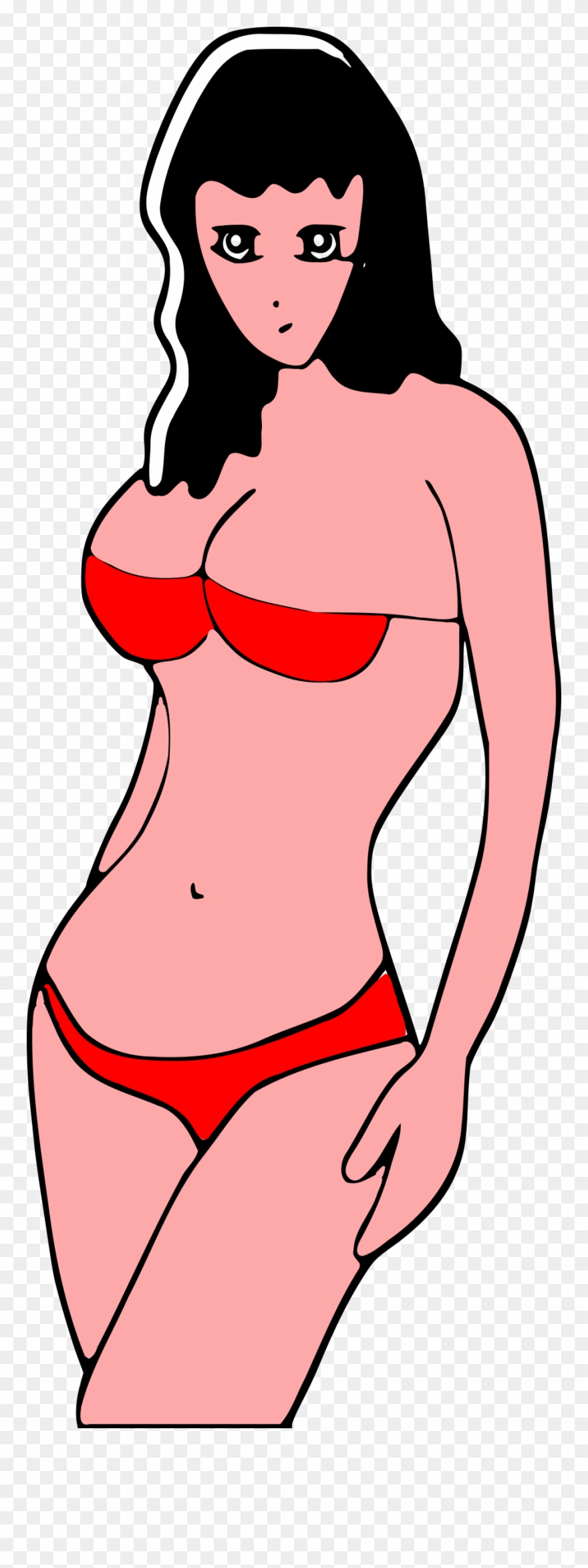 Big Image - Beach Girls Transparent Clothing Clipart