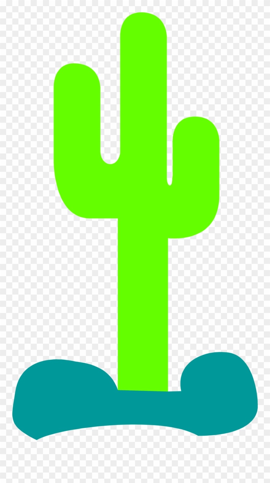 Silhouette Clip Art At - Cactus Clipart - Png Download