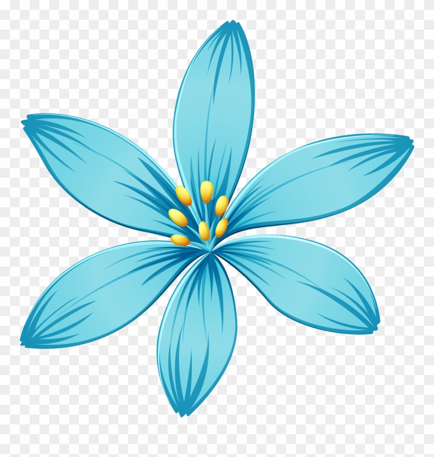 Blue Flower Png Image Clipart