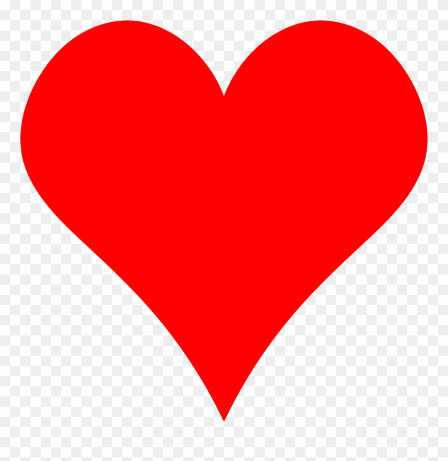 Plain Red Heart Shape Clipart By Gr8dan Clipart 11504 - Love Heart - Png Download