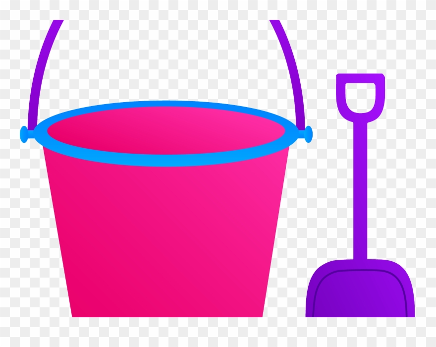 Sand Castle Clipart Clip Art - Bucket And Spade Clipart - Png Download