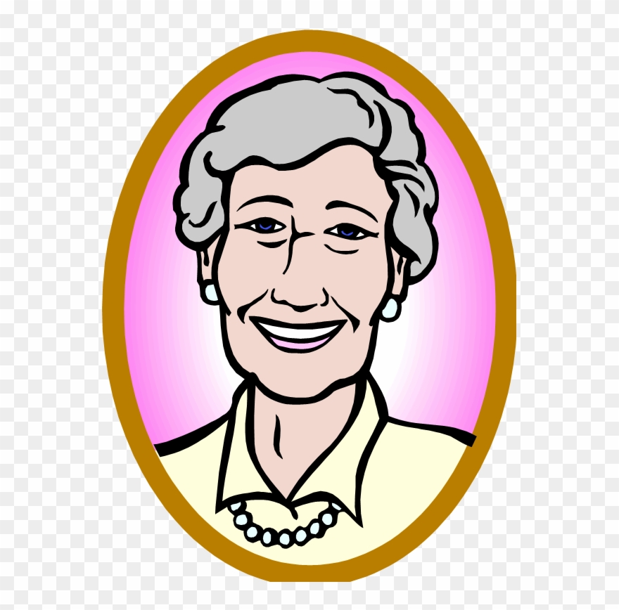 Clip Arts Related To - Old Woman Face Clipart - Png Download