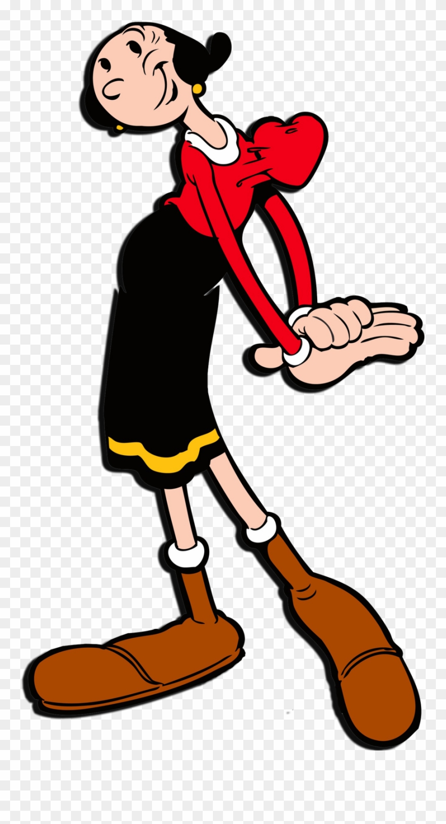 Popeye - Popeye And Olive Oil Clipart