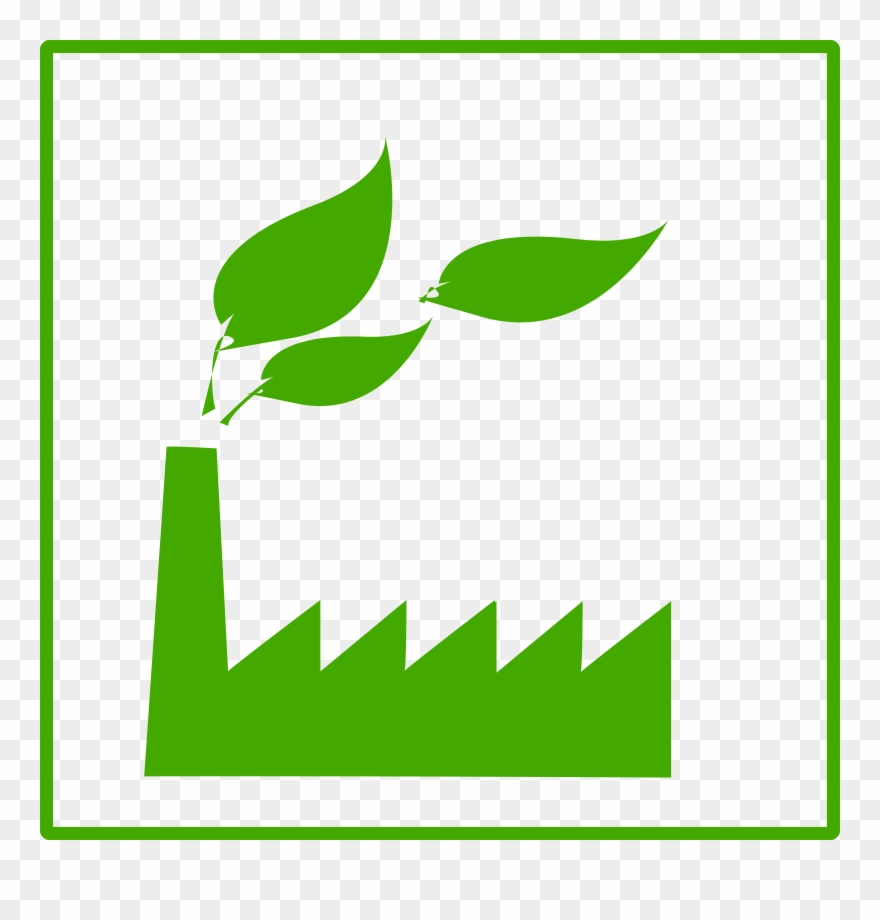 Clipart Eco Green Factory Free Images - Green Factory Icon - Png Download