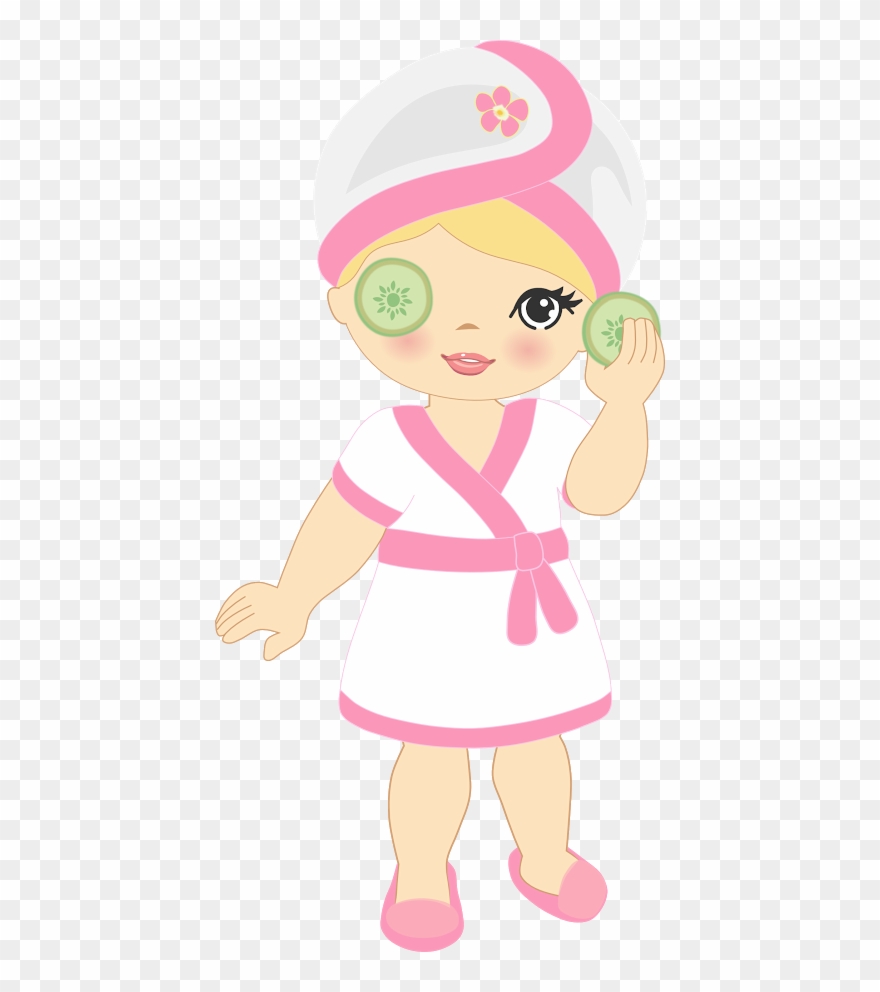 Spa Dia De Beleza, Aniversario De Criança, Festa Do - Dibujos De Spa Para Niñas Clipart