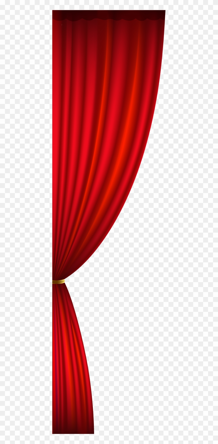Download Png Stage Curtain Left Clipart Theater Drapes Half