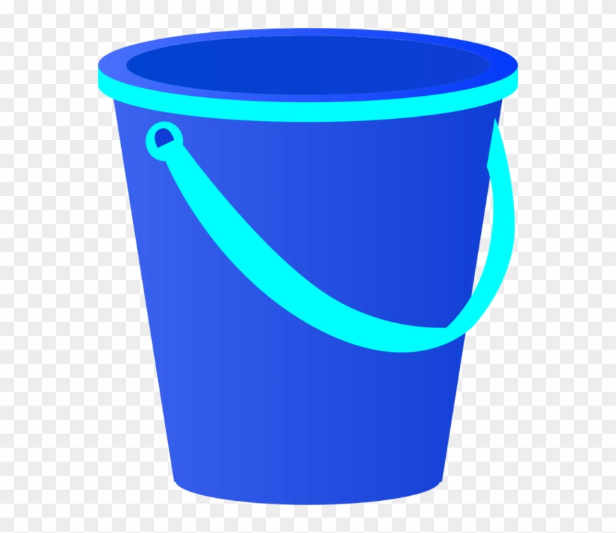 Yellow Sand Pail With Red Accents - Blue Sand Pail Clipart - Png Download
