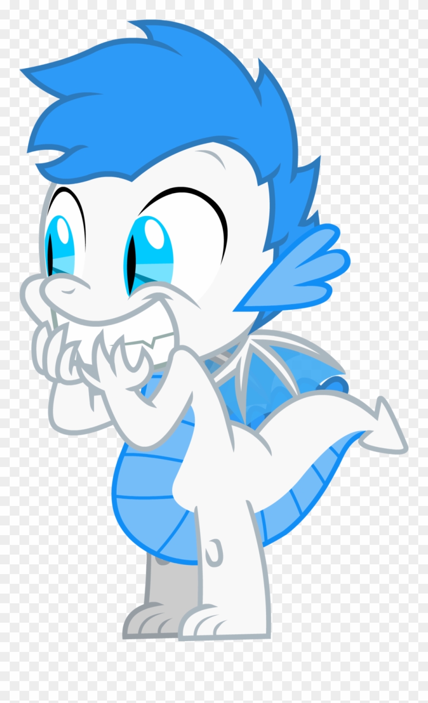 Blue Dragon Clipart Sky Blue - Digital Art - Png Download