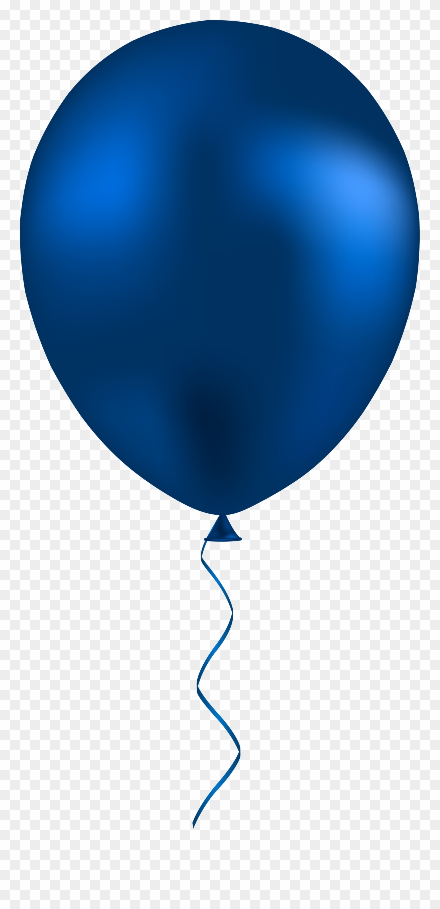 Dark Blue Balloon Png Clip Art - Blue Balloon Clipart Png Transparent Png