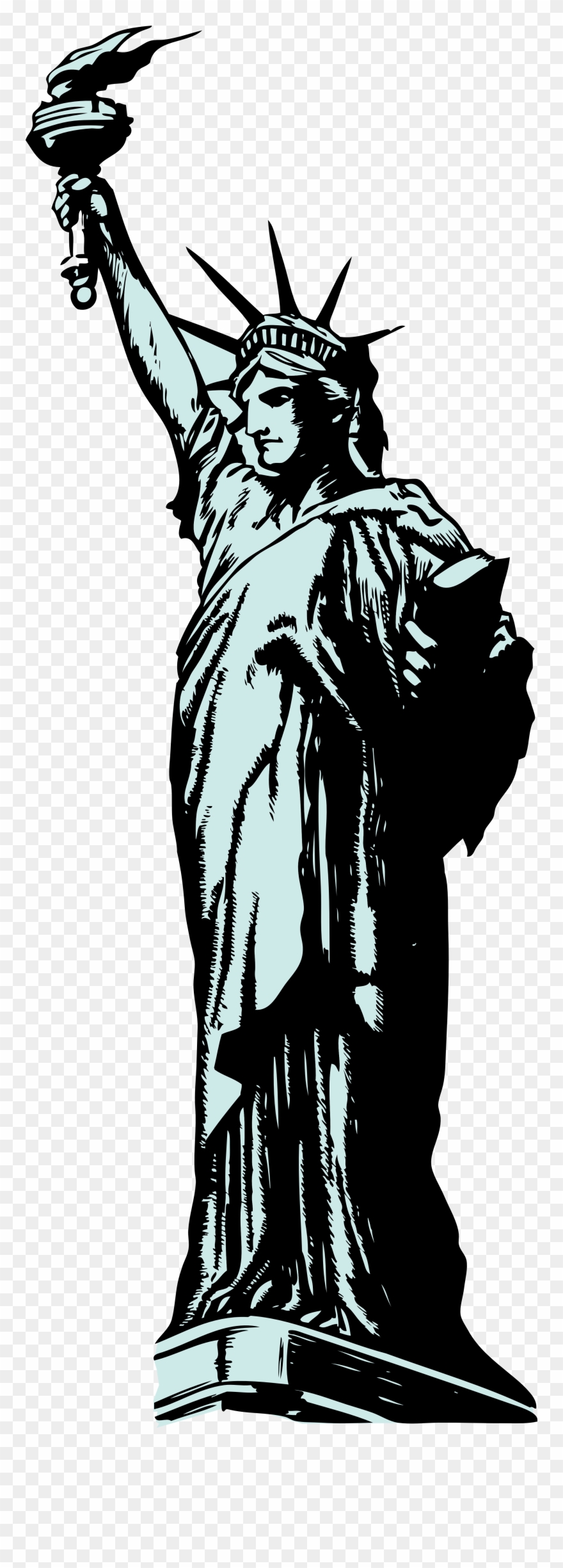 Statue Of Liberty Clip Art - Statue Of Liberty Clipart No Background - Png Download