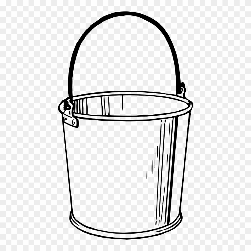 Banner Transparent Broom Drawing Bucket - Bucket Clip Art - Png Download