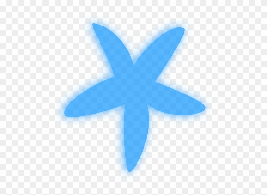 Blue Starfish Clip Art - Png Download