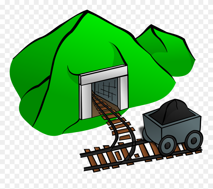 Coal Mining Can Stock Photo Mine Railway - Coal Mine Clipart - Png Download