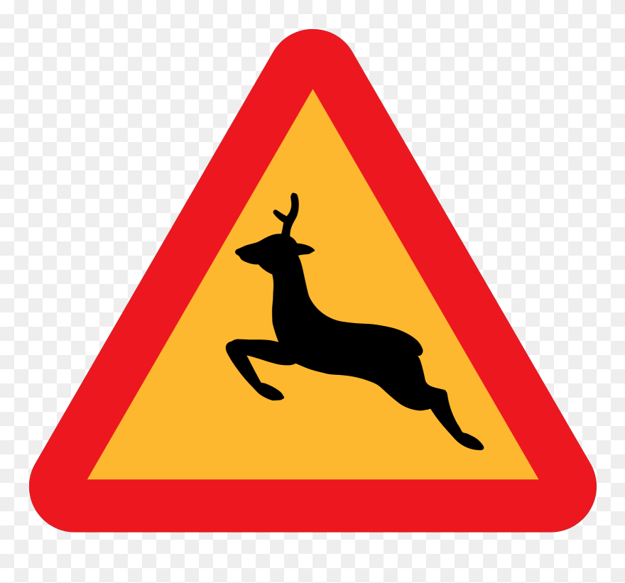 Dangerous Clip Art Download - Dangerous Left Bend Sign - Png Download