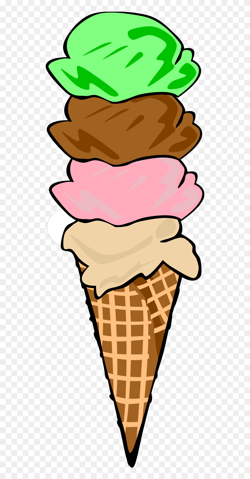 Ice Cream Cone - Ice Cream Clip Art - Png Download