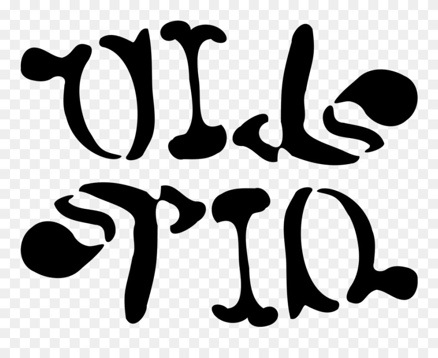 Oil Spill Ambigram Clipart, Vector Clip Art Online, - Petroleum - Png Download