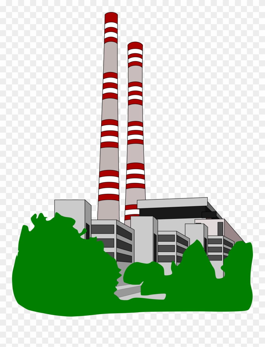 Vector Factory Power Sector Clip Art Library Library - Incineration Plant Clip Art - Png Download