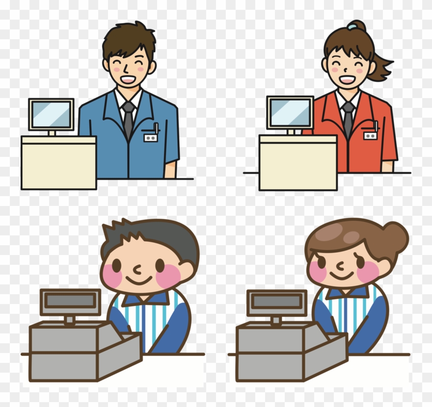 Supermarket Japan Grocery Store - Cashier Clip Art Png Transparent Png