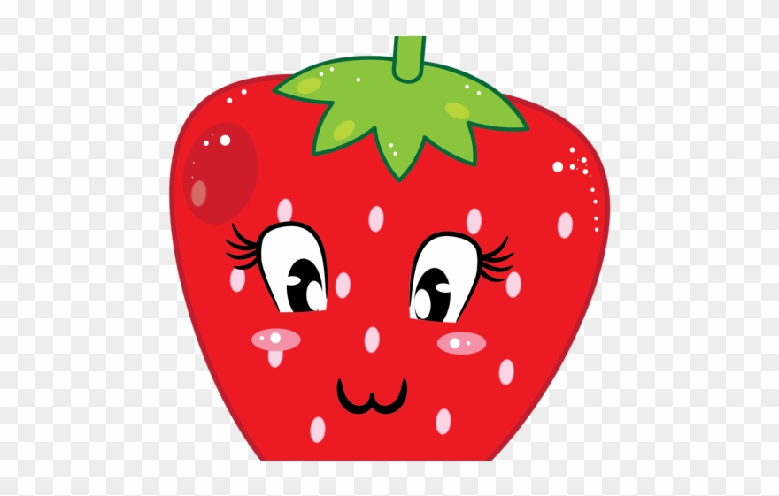 Milkshake Clipart Cartoon Strawberry - Cute Strawberry Clipart Png Transparent Png