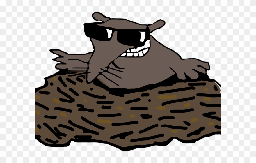 Mole Clipart Molehill - Mole Wearing Sunglasses - Png Download