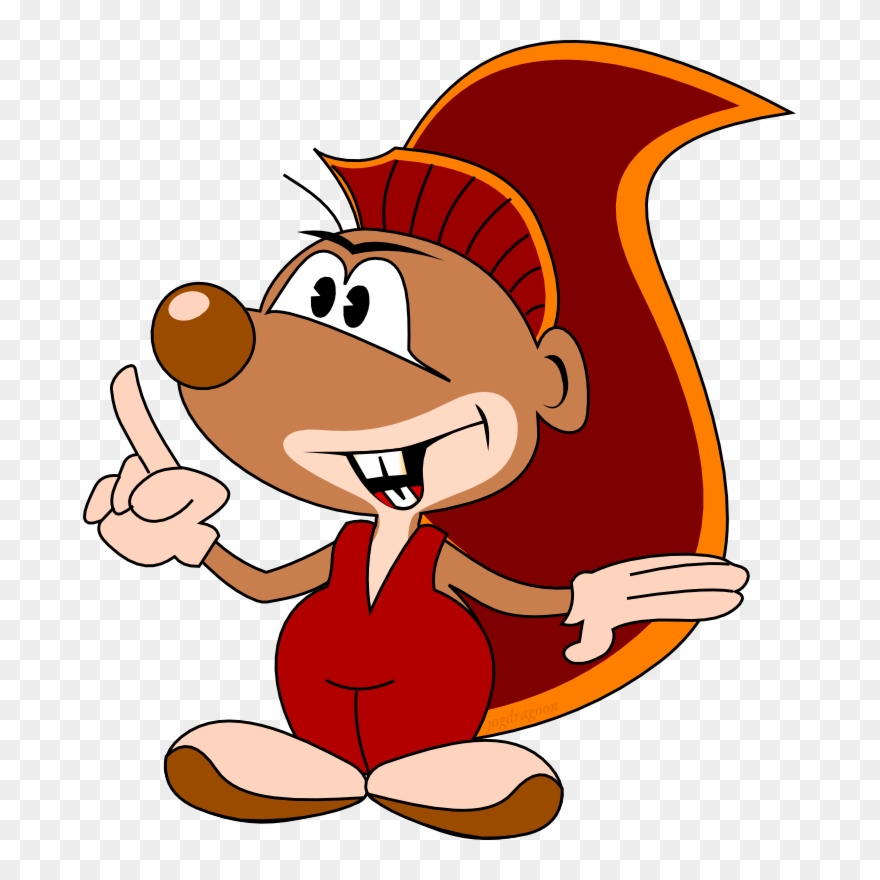 Eicco Red Cartoon Animal Squirrel - Funny Squirrel Shower Curtain Clipart