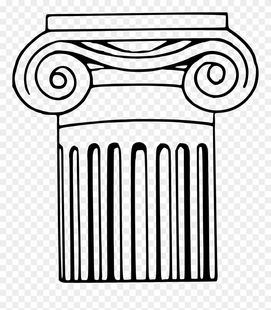 Image Black And White Library Ionic Big Image Png - Ionic Column Clip Art Transparent Png