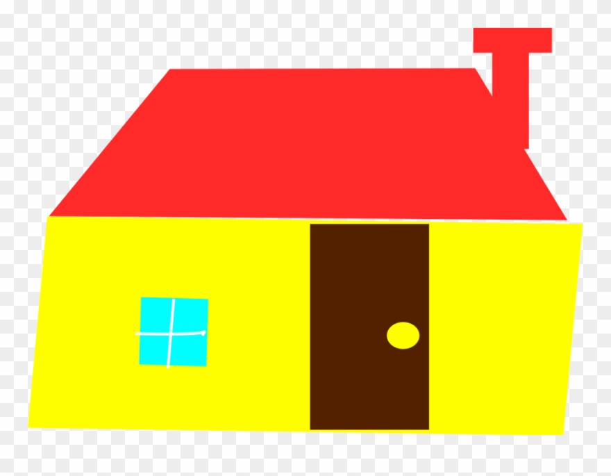 House Art Clipart, Vector Clip Art Online, Royalty - Free Yellow House Cliparts - Png Download