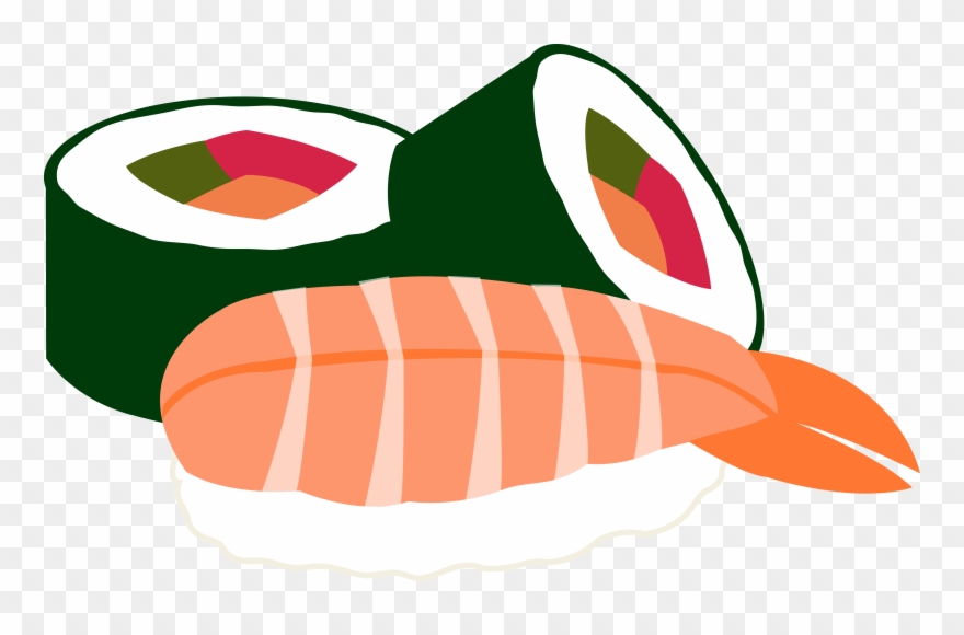 Free Japanese Clipart The Cliparts - Sushi Clipart - Png Download