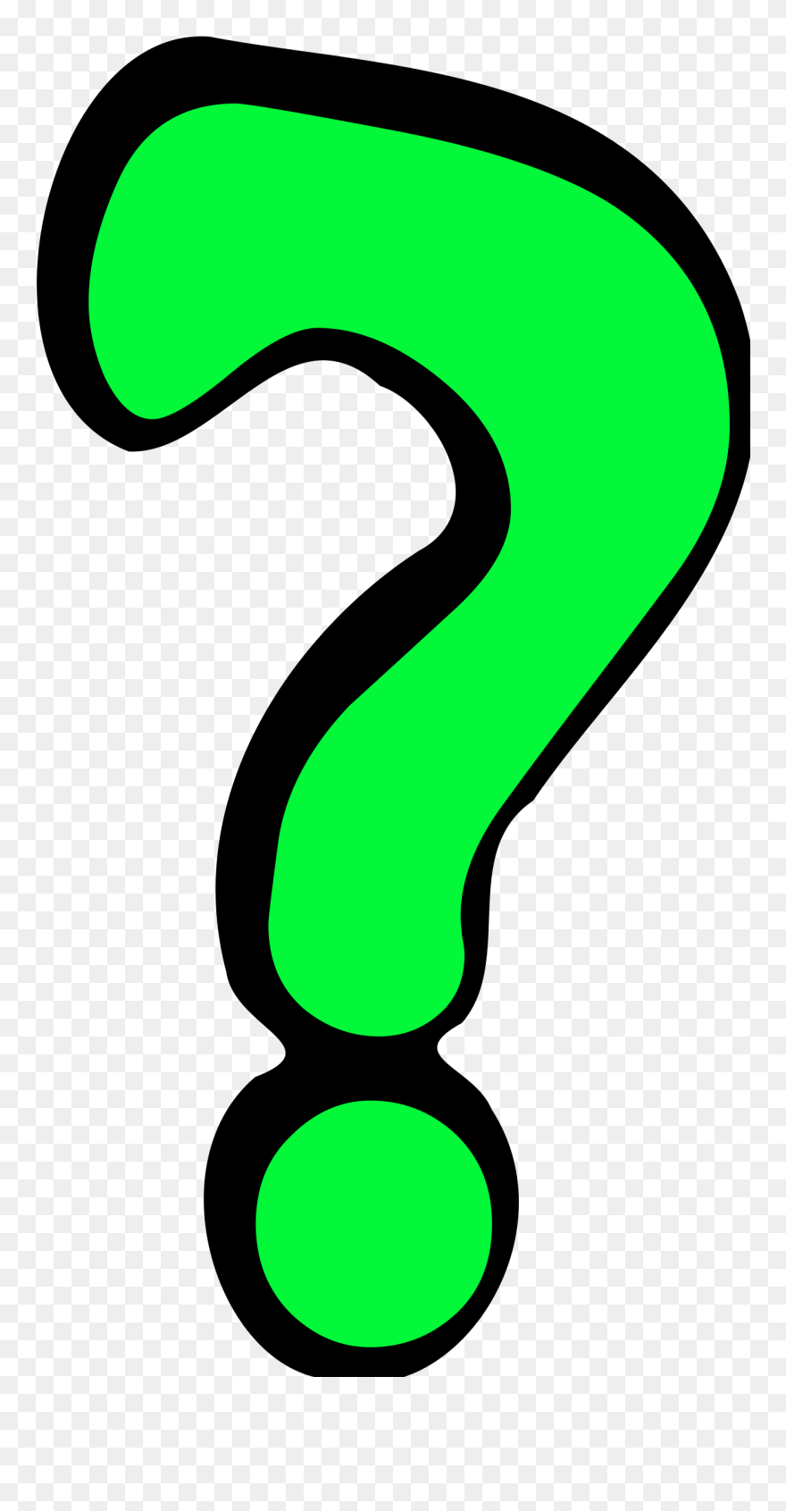 Question Mark Free Stock Photo A Green Clipart - Clip Art Question Mark - Png Download