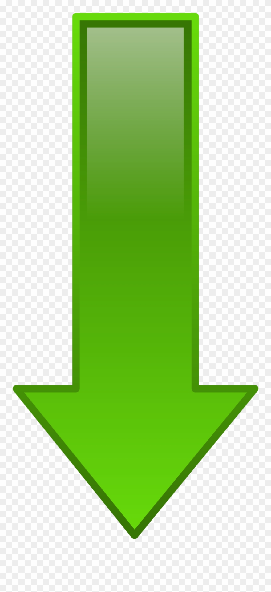 Arrow Down Green - Green Arrow Down Png Clipart