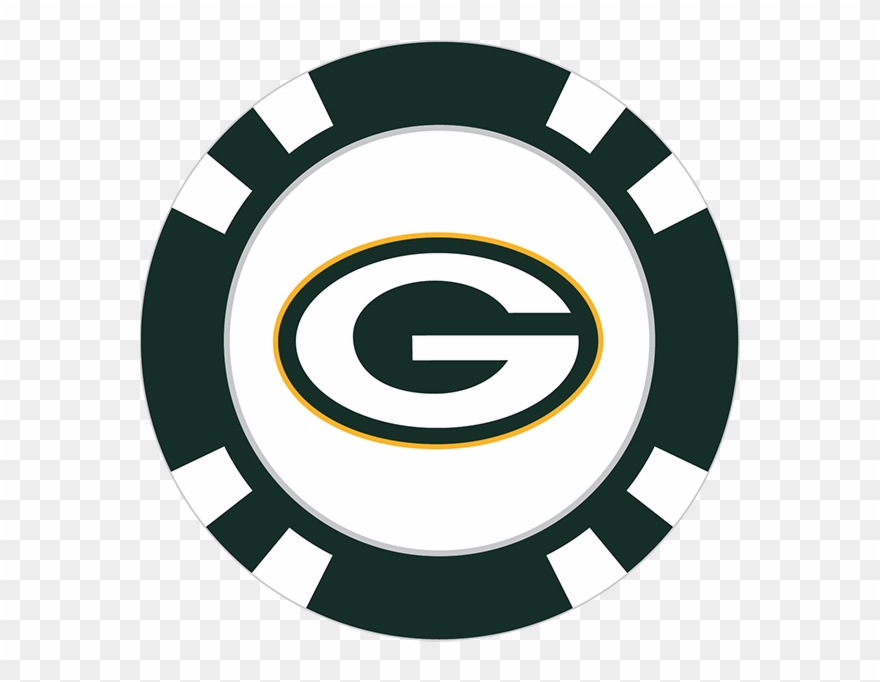 Green Bay Packers Poker Chip Ball Marker - Washington Capitals Poker Chip Clipart