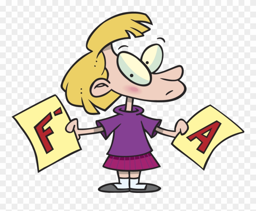 Hen - Bad Report Card Clipart