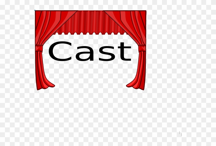 Cast List Title Clip Art - Theatre Curtains Clip Art - Png Download