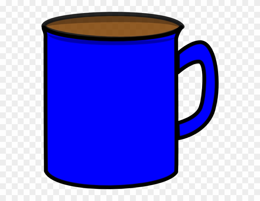 Blue Mug Clipart - Png Download