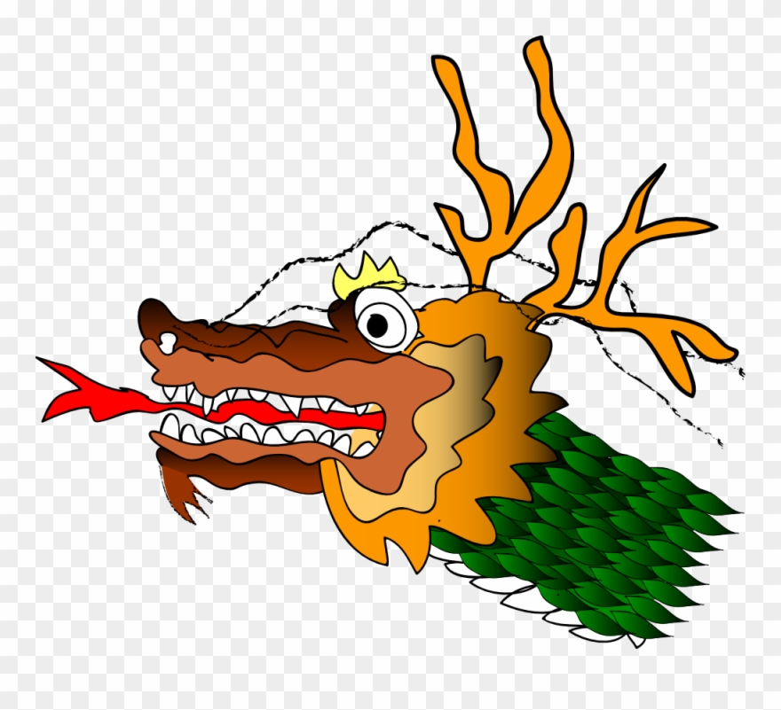 Free Chinese Dragon Head Clip Art - Ancient China Dragon Head - Png Download