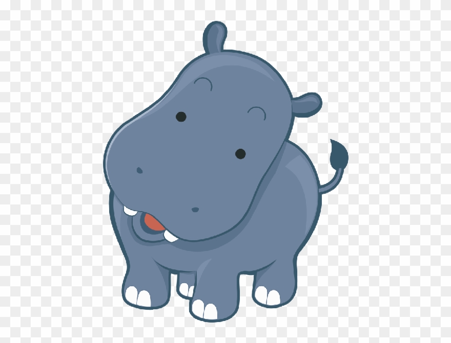 Hippo Clipart Clip Art Png Royalty Free Download - Cute Hippo Transparent Png