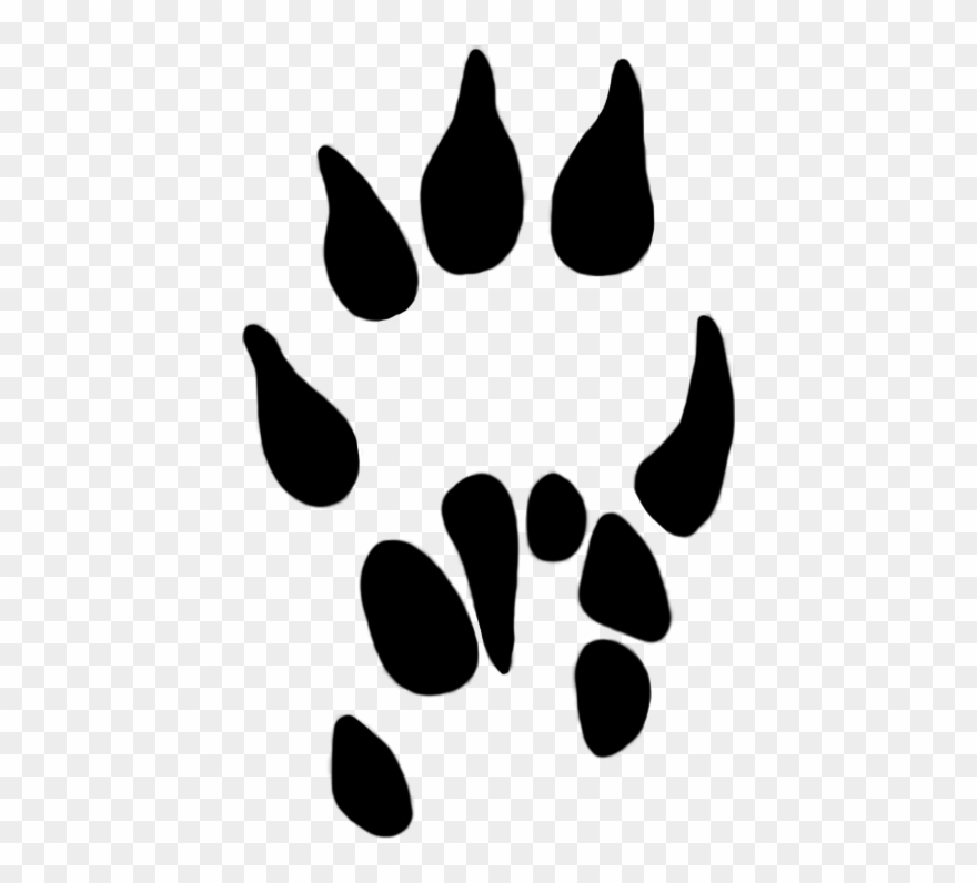 Mole Clipart Clip Art - Mole Paw Print Clipart - Png Download