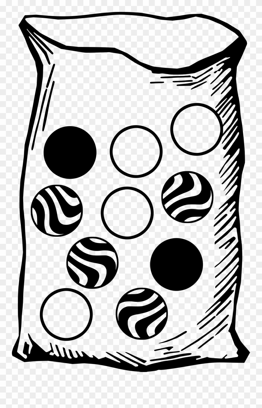 Go To Image - Marbles Black And White Clip Art - Png Download