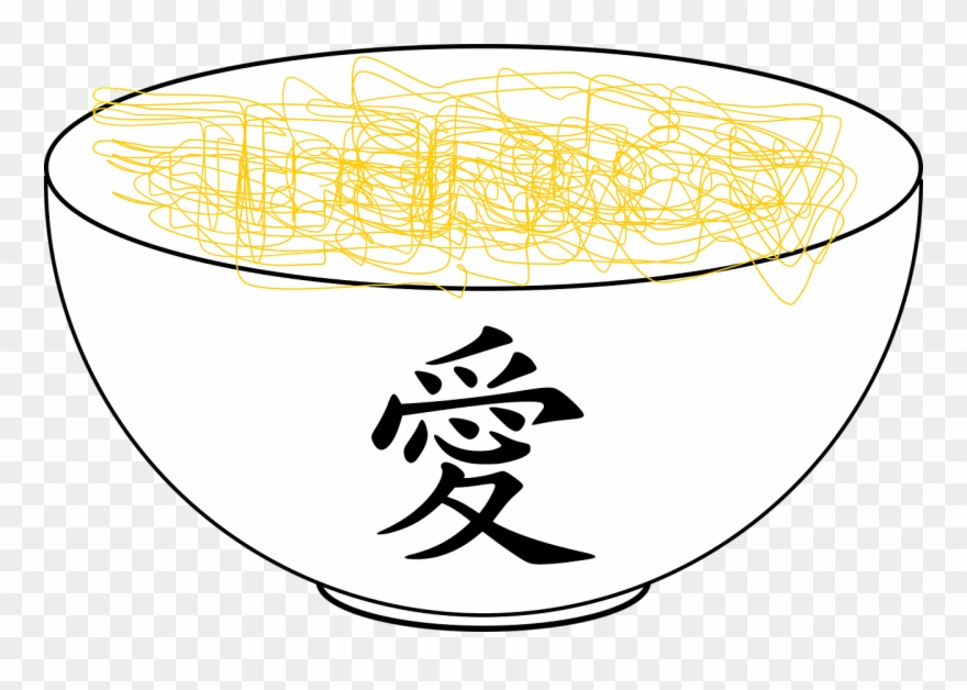 Bowl Japan Love - Chinese Symbol For Love Clipart