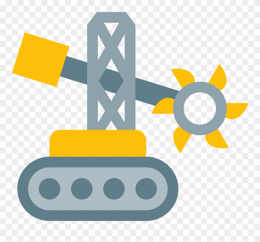 Coal Mine Icon Free Image Transparent Stock - Excavator Clipart