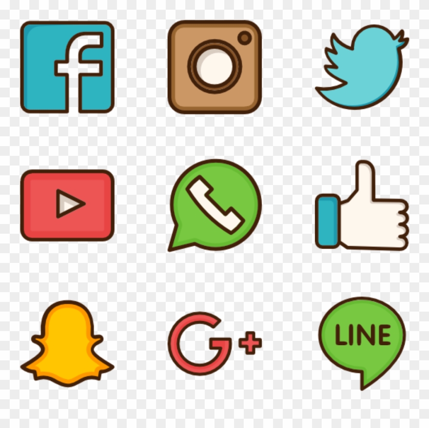 Social Network Clipart 19 Social Clipart Social Activity - Social Media Vector Png Transparent Png