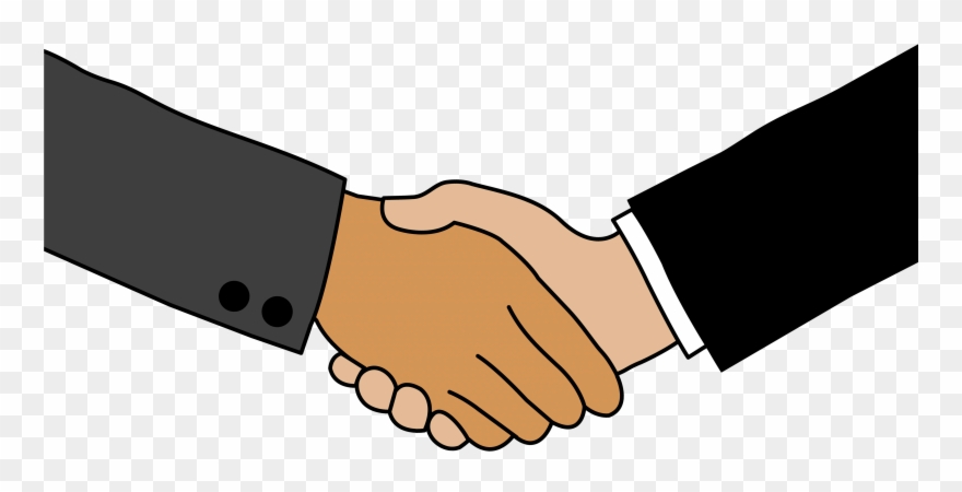 Hand Shake Clip Art - People Shaking Hands Cartoon - Png Download