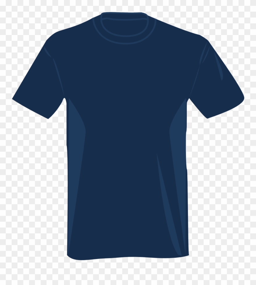 Shirt Clip Art - Navy T Shirt Mockup - Png Download