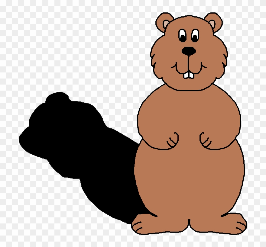 Art Groundhog Clip Art - Groundhog With Shadow Clipart - Png Download