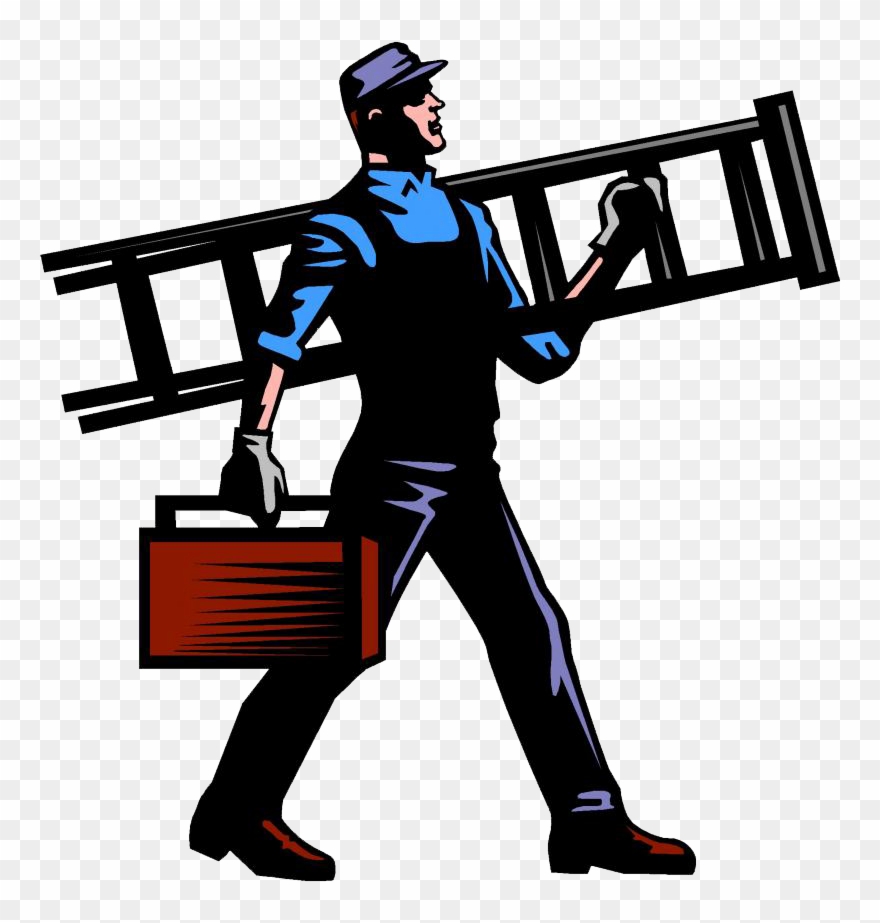 Free General Contractor Clipart - Painting Handyman - Png Download