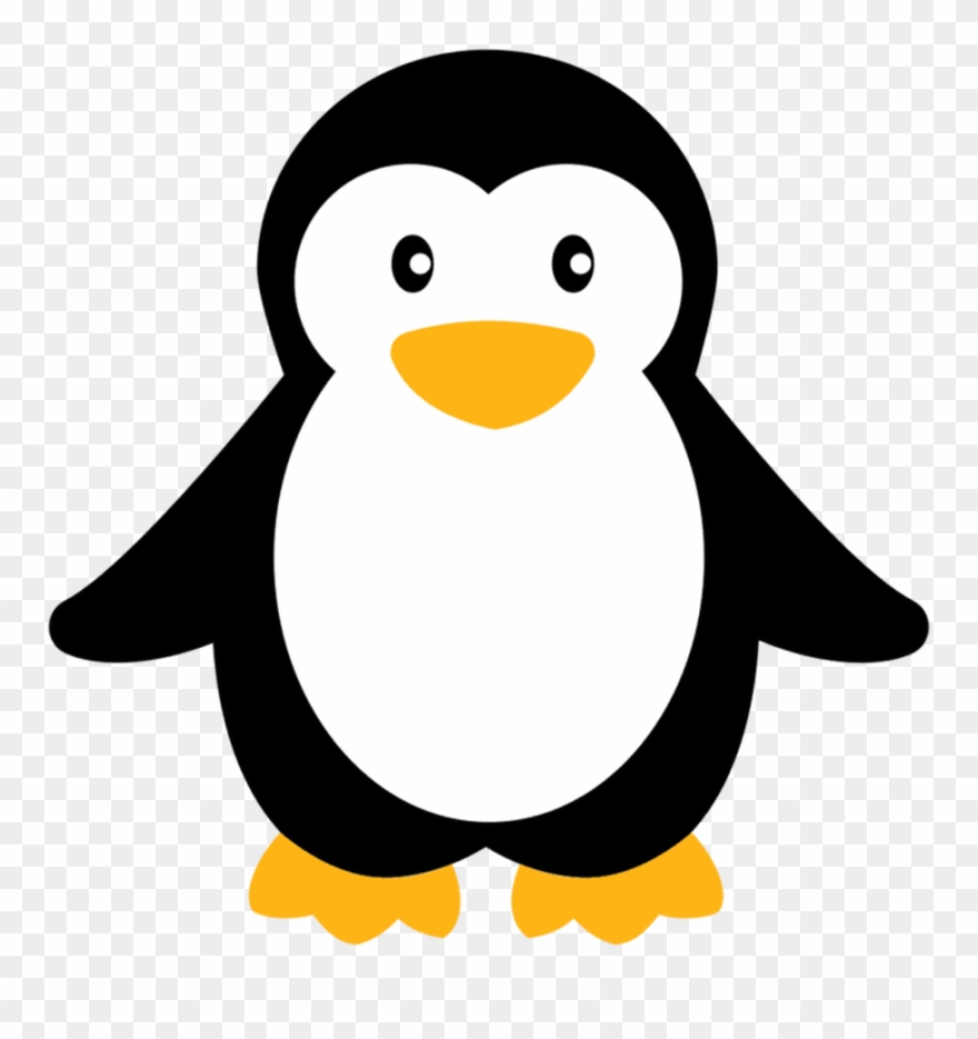 Clip Royalty Free Download Penguin Baby Simple Small - Cute Penguin Clipart Black And White - Png Download